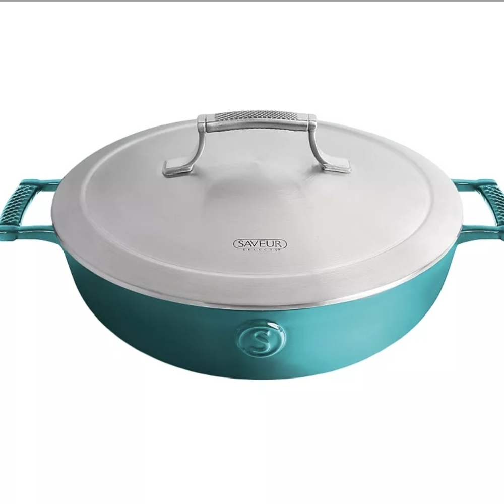NWT SAVEUR SELECTSVoyage Series Enameled Cast Iron Braiser Dutch Oven 4.5 Qt - Picture 10 of 10